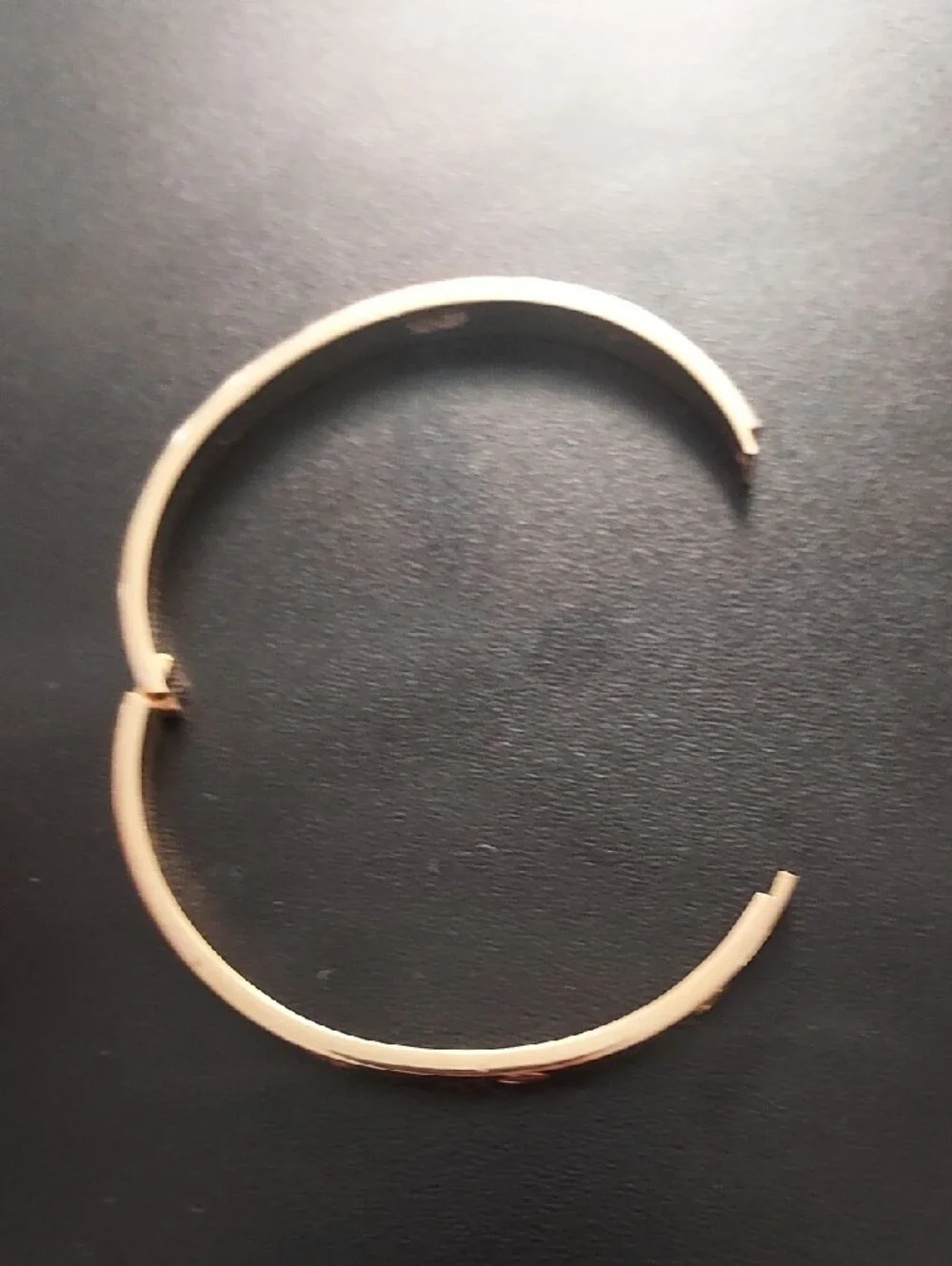 Gold Screw-Accent Cuff Bracelet